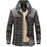 Winter Jacket Men Thicken Warm Fleece Jackets Coats Pure Cotton Plaid Jacket Military Clothes