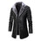 Plush Lapel Leather Jacket Winter Warm Fleece Single-breasted Coat For Men Long Clothing