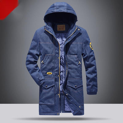 Autumn And Winter Plus Velvet Thick Mid-Length Padded Jacket Jacket
