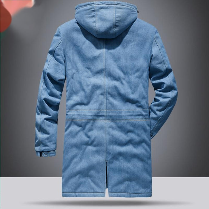 Autumn And Winter Plus Velvet Thick Mid-Length Padded Jacket Jacket