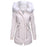 Cotton Coats Women Casual Fur Long Hooded Jacket Fashion Simple High Street
