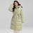 Drawstring Waist Long Below The Knee Down Jacket Women's Winter Casual Warm Jacket