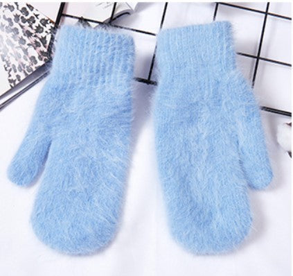 Angora Wool Women's Winter Gloves