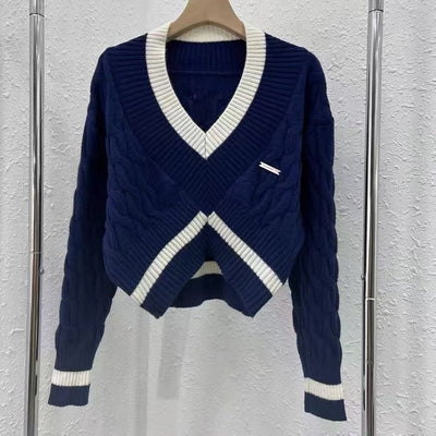 Women's Fashion Knitwear Short Top