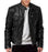 Pu Leather Collar Slim Leather Jacket