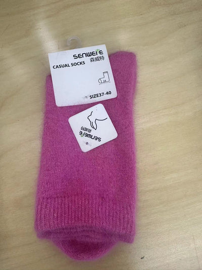 Autumn And Winter Rabbit Fur Socks For Women