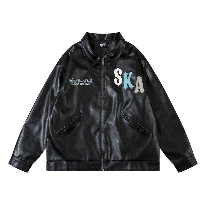 Fashion Embroidery Baggy Coat Men