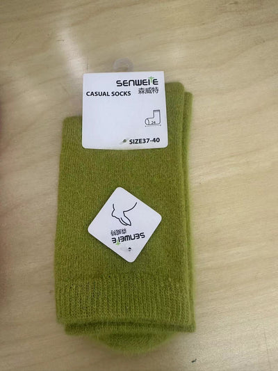 Autumn And Winter Rabbit Fur Socks For Women