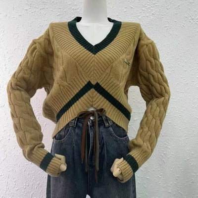 Women's Fashion Knitwear Short Top