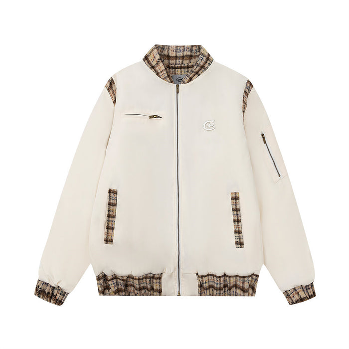 Fashion Stitching Flight Jacket Men