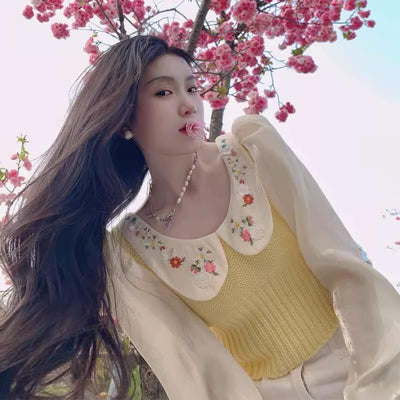 Short Knitwear Small French Tea