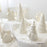 Ceramic Christmas Tree Desktop Decoration Luminous Christmas Small House Christmas Snowman