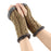 Winter Plush Gloves Twist Knitted Fingerless Fleece Gloves Women Warm Thickened Woolen Gloves