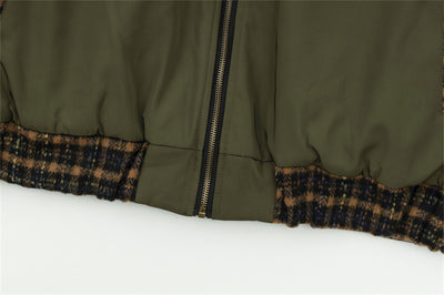 Fashion Stitching Flight Jacket Men