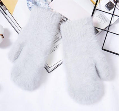Angora Wool Women's Winter Gloves