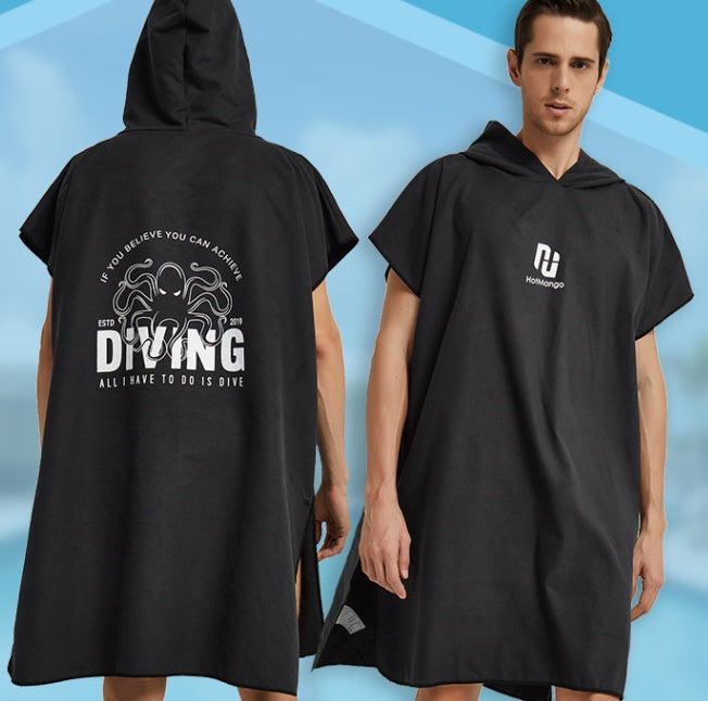 Quick Dry Cape Bath Towel Diving Warm Jacket