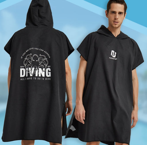 Quick Dry Cape Bath Towel Diving Warm Jacket