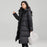 Drawstring Waist Long Below The Knee Down Jacket Women's Winter Casual Warm Jacket