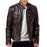 Pu Leather Collar Slim Leather Jacket
