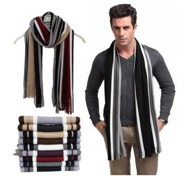 Autumn And Winter Fringed Men's Scarves