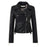 Leather coats Motorcycle Jacket Black Outerwear leather PU Jacket