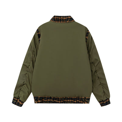 Fashion Stitching Flight Jacket Men