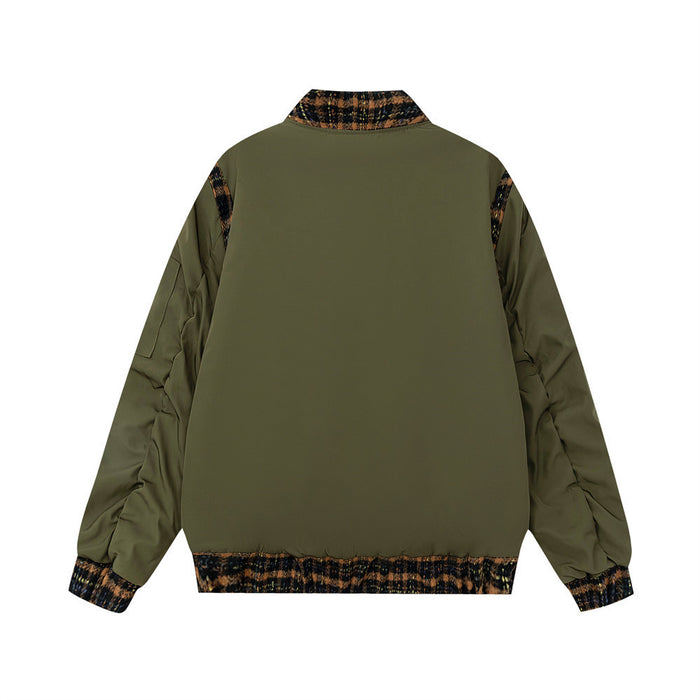 Fashion Stitching Flight Jacket Men