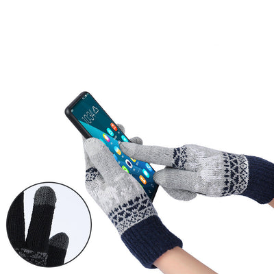 Women's Gloves Winter Warm Thickened Five-finger Riding Finger Gloves
