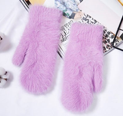 Angora Wool Women's Winter Gloves