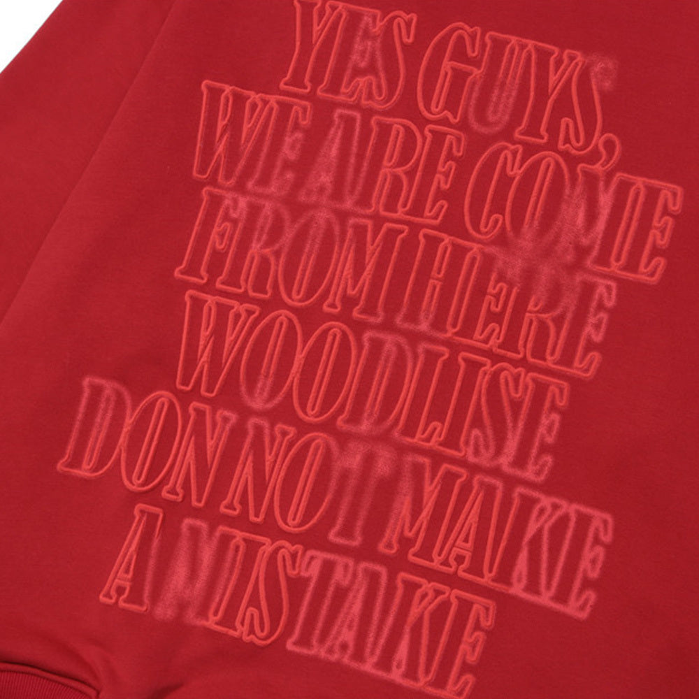 Fashion Letter Print Sweatshirt Men