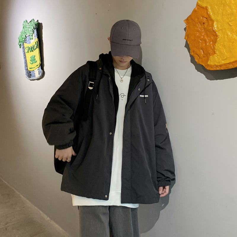 Men's Loose And Versatile Fake Two Coats