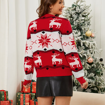Christmas Elk Sweater Red Sweaters