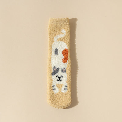 Fashion Personality Coral Fleece Socks Women