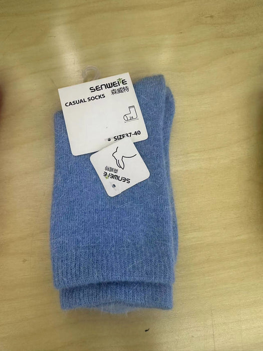 Autumn And Winter Rabbit Fur Socks For Women