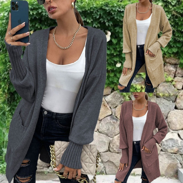 Casual Loose Pockets Knitwear Sweater