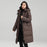 Drawstring Waist Long Below The Knee Down Jacket Women's Winter Casual Warm Jacket