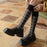 Slimming Versatile Rhombus Calf Socks Women