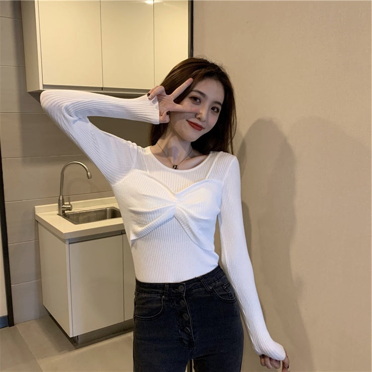 Fake Two Sweaters With Tops And Sweaters Inside