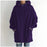 Oversized S-5XL Women Loose Hooded Coats Autumn Female Tie Collar Long Sleeve Zipper Up Add Velvet Long Sweatshirt