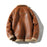 Fur Integrated Fleece-lined Padded Lapel Plus Size Leather Coat