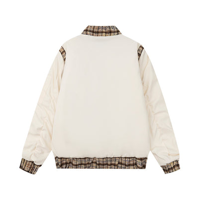 Fashion Stitching Flight Jacket Men