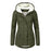 Winter Hooded Jacket Solid Color Warm Buckle Zip-up Fleece Jacket With Pockets Women's Casual Jacket
