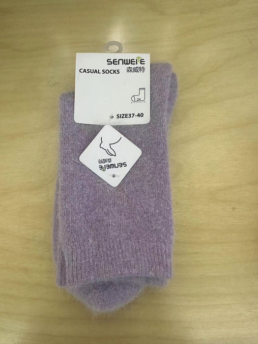 Autumn And Winter Rabbit Fur Socks For Women